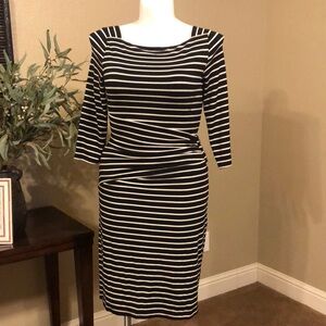 Stripped White House Black Market Dress